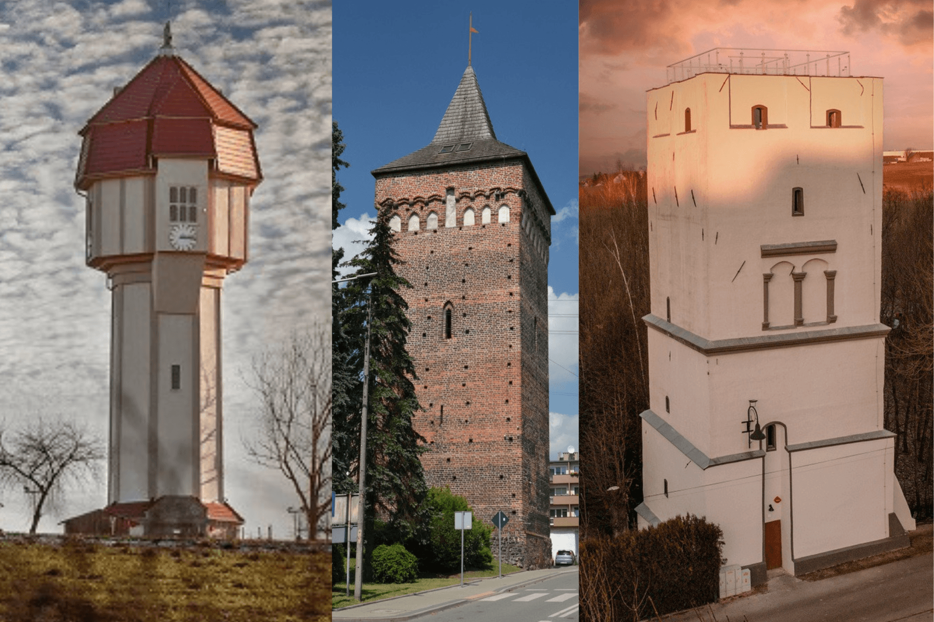 Zabytkowe wieże Białej