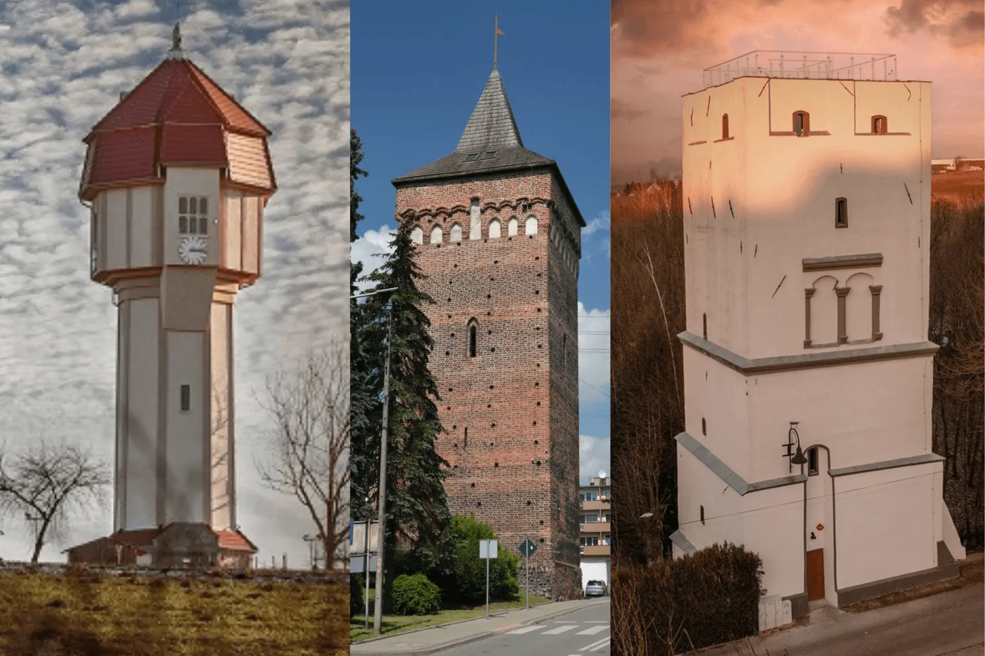 Zabytkowe wieże Białej